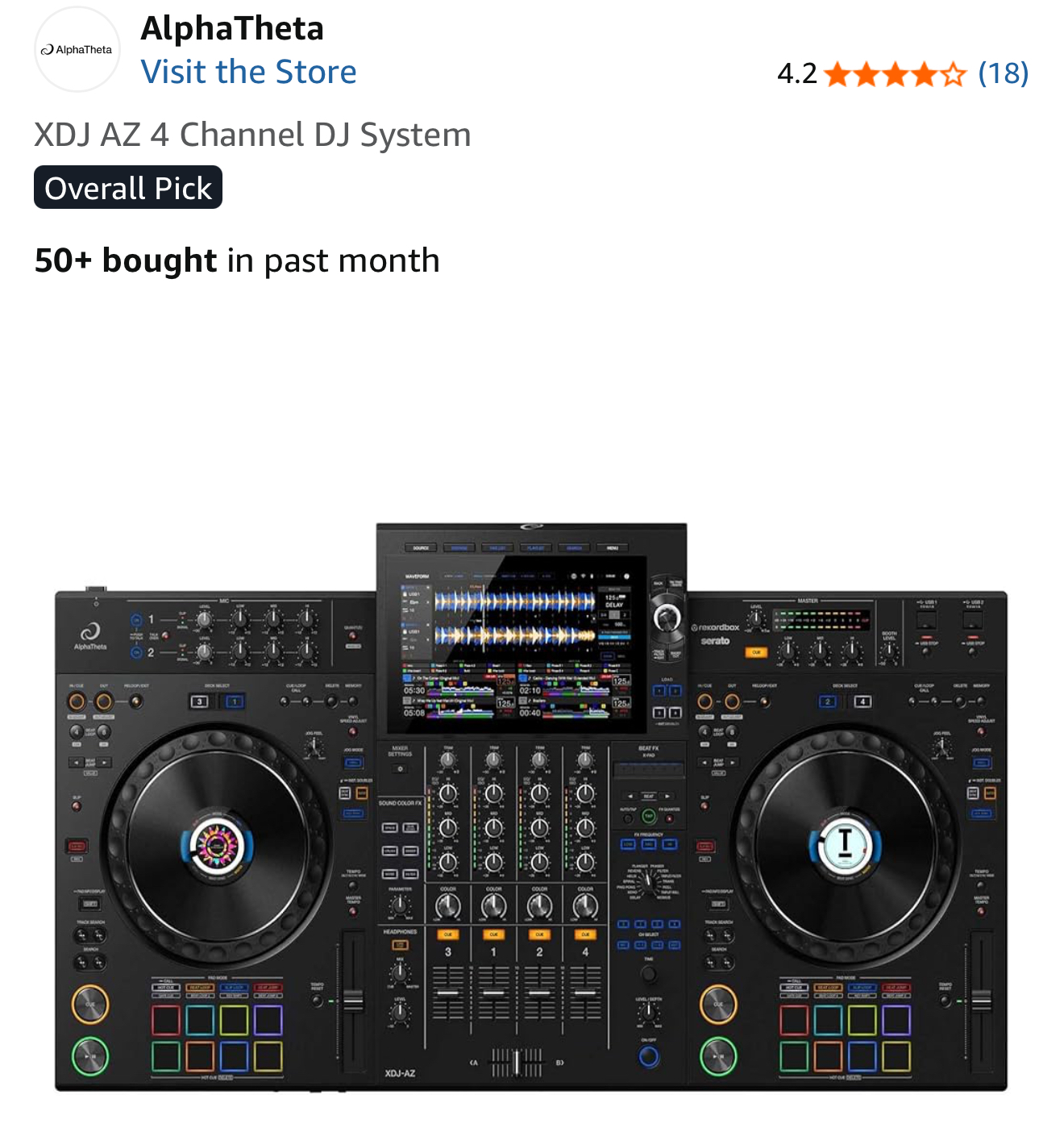 XDJ AZ 4 Channel DJ System